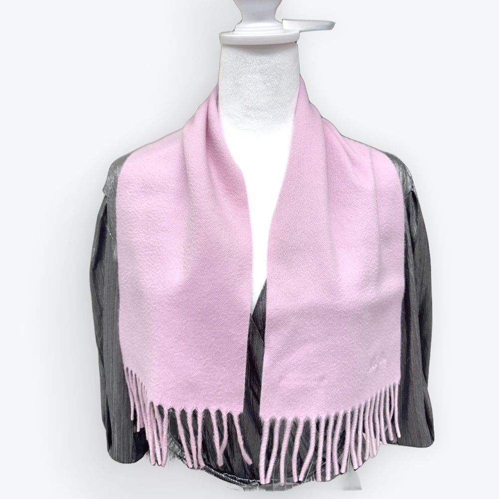 Auth Loro Piana 100% Pink Cashmere Scarf